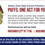 Shaler Area High School Presents: Puffs: One Act for Young Wizards