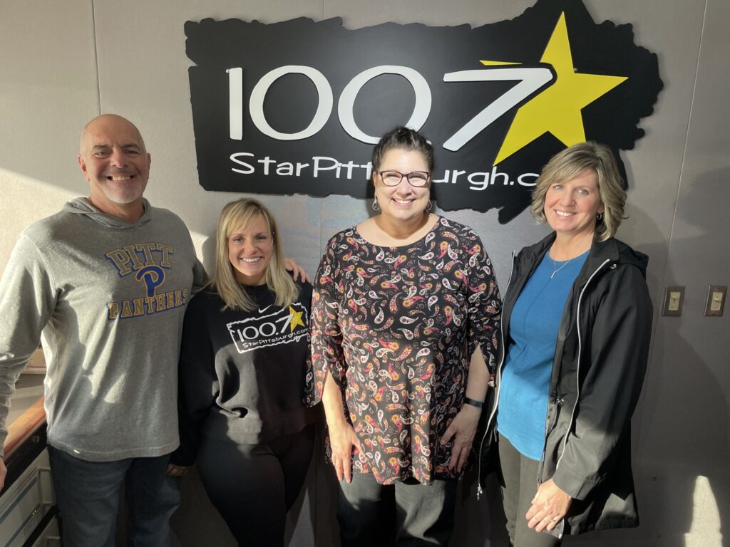 SASD staff pose with Bubba and Melanie from Star 100.7