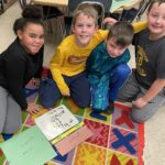 Students collaborate on math problems