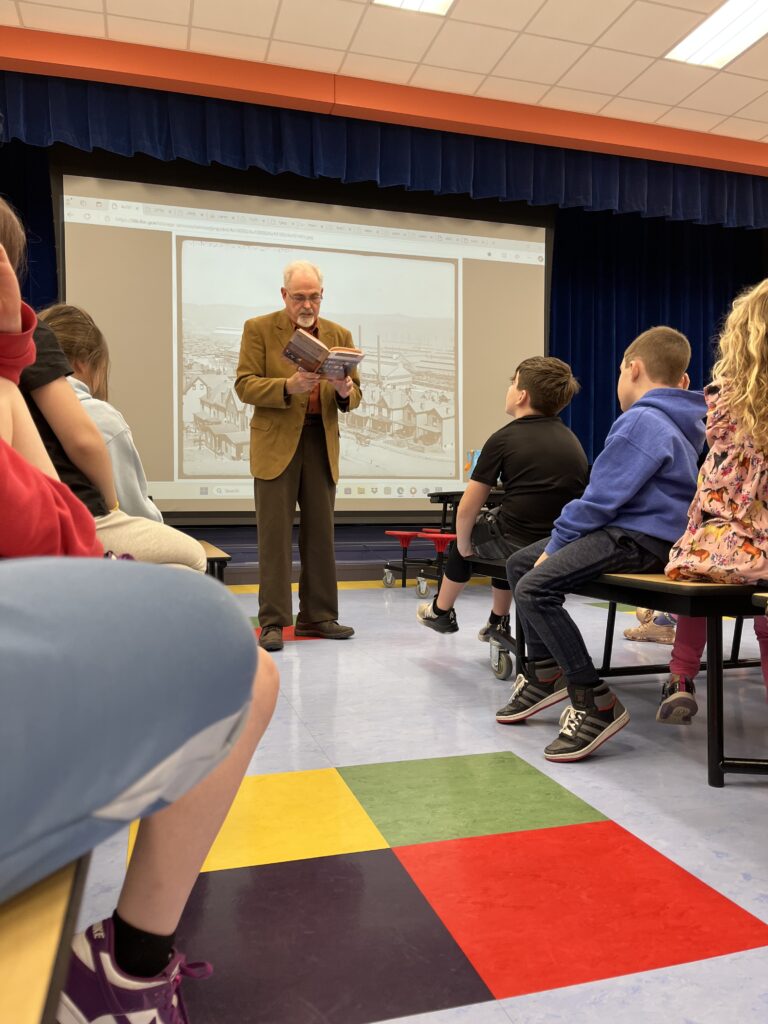 author reads from his book