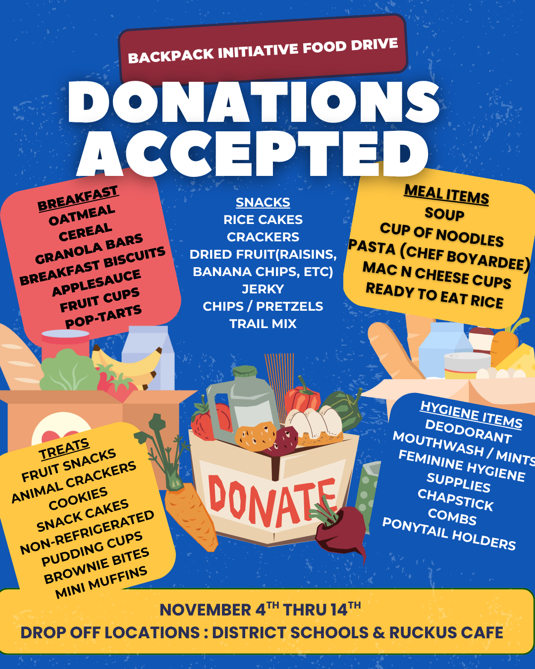 Support the Backpack Initiative – Shaler Area School District