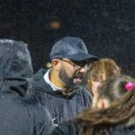 Coach Prati on the sidelines